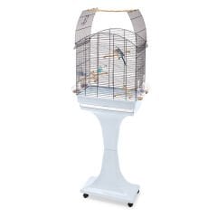 Imac Agata Delux Ayaklı Üstü Açılır Kuş Kafesi Mavi Mor 58 x 33 x 62,5 cm