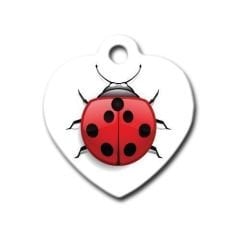 Dalis Pet Tag - Uğur Böceği Kalp Kedi Köpek Künyesi