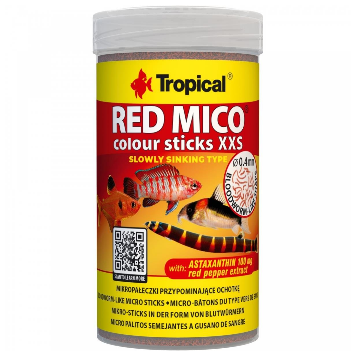 Tropical Red Mico Colour Sticks XXS 100 ml 50 gr