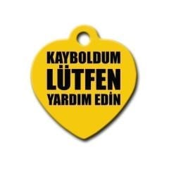 Dalis Pet Tag - Kayboldum Lütfen Yardim Edin Kalp Kedi Köpek Künyesi