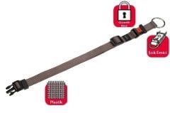 Karlie Gri Kilitli Boyun Tasması XL 55-75 Cm 40 mm