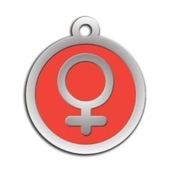 Dalis Pet Tag - Mineli Kadin Sembol Desenli Künye