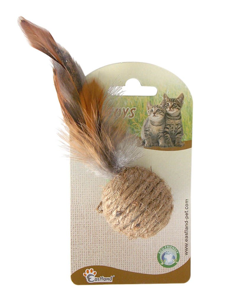 Eastland Hasır Örgülü Top Kedi Oyuncağı 4 cm