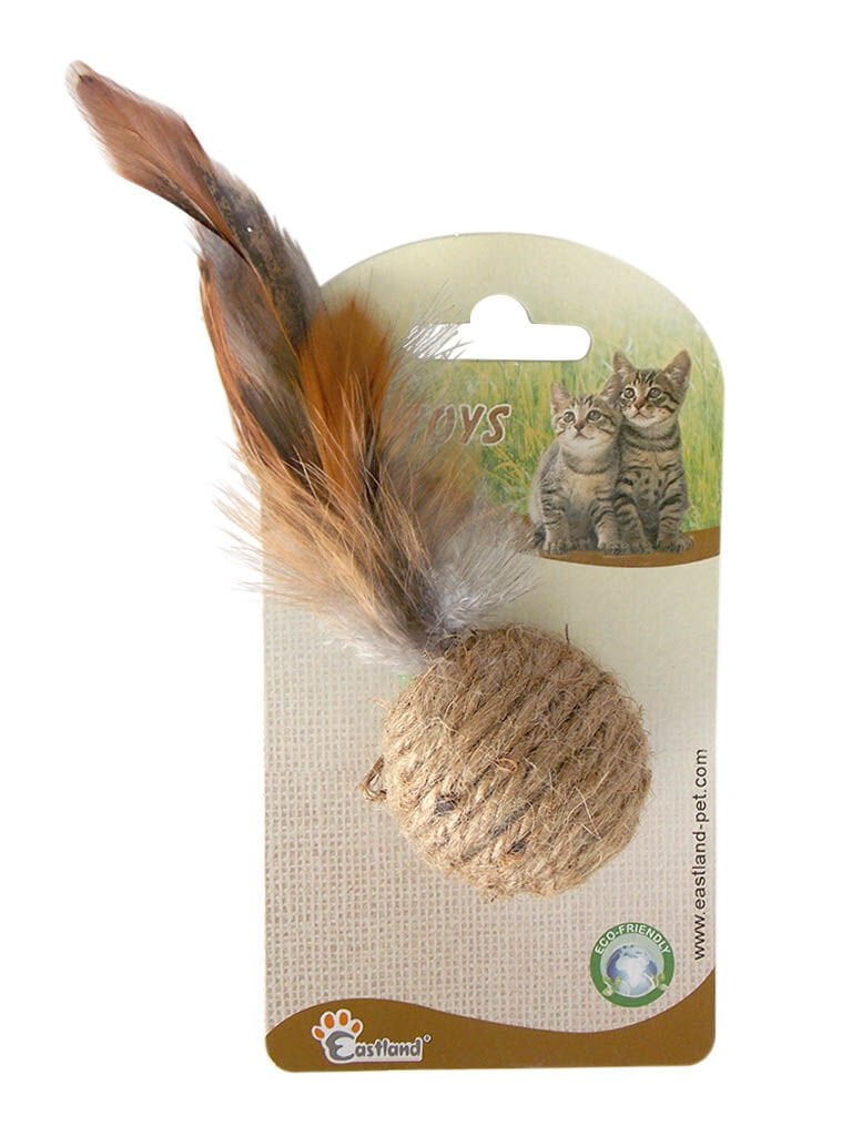 Eastland Hasır Örgülü Top Kedi Oyuncağı 4 cm