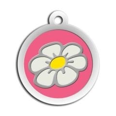 Dalis Pet Tag - Mineli Seri Papatya Desenli Künye