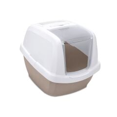 Imac Maddy Junior Kapalı Kedi Tuvaleti Bej Beyaz 57 x 43 x 41 cm