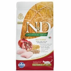 N-D Düşük Tahilli Tavuklu Narli Kisirlaştirilmiş Kedi Mamasi 1,5 Kg