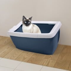 Imac Funny Kedi Tuvaleti Yeşil Beyaz 65 x 47,5 x 33 cm