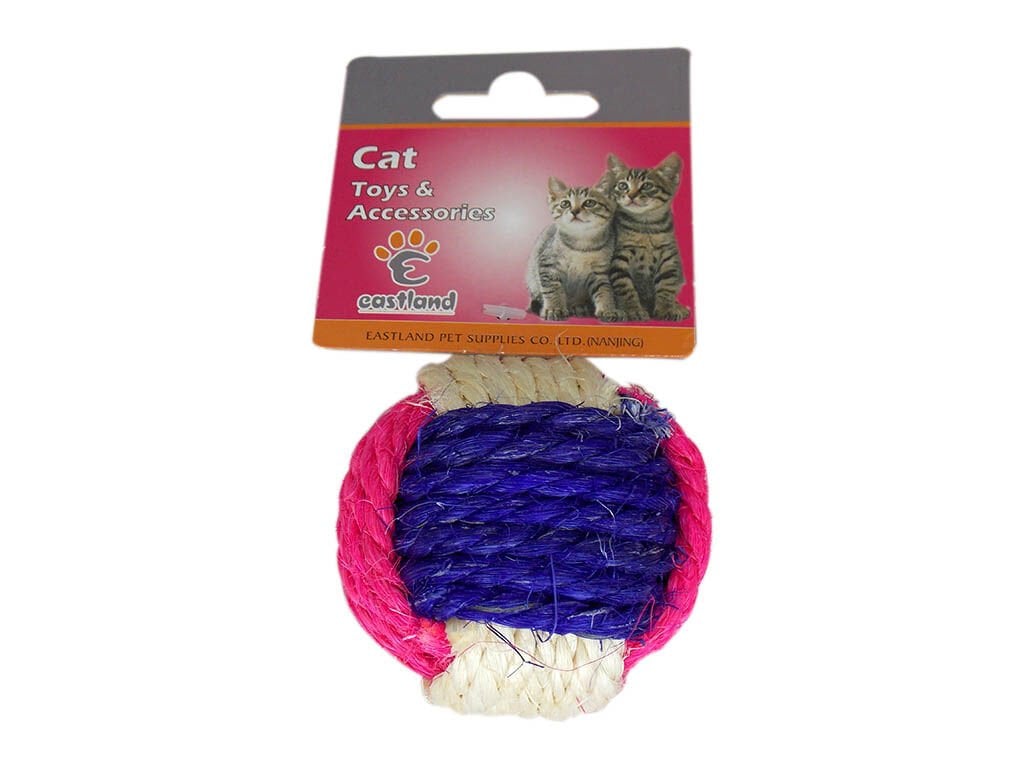 Eastland Hasır Örgü Top Kedi Oyuncağı 6 cm