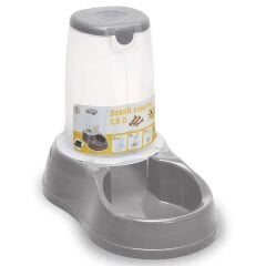 Stefanplast Reserve Kedi Köpek Hazneli Mama Kabı 3,5 L Gri