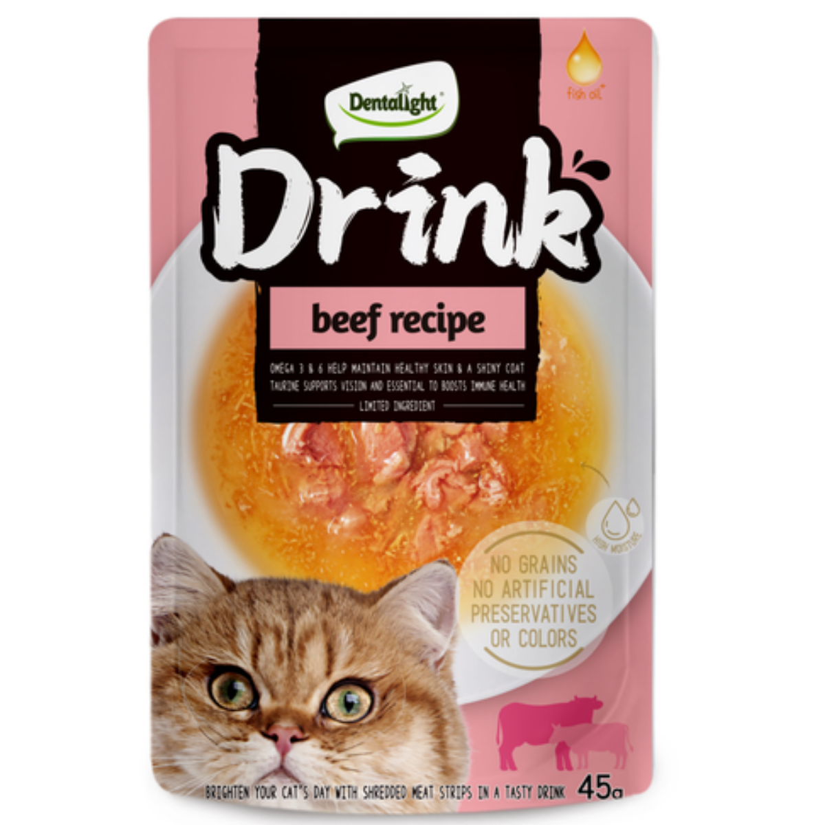 Dentalight Sığır Etli Sıvı Kedi Ödül 45 Gr