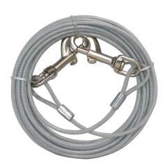 Eastland Köpek Bahçe Bağlama Çelik Halat 9 M