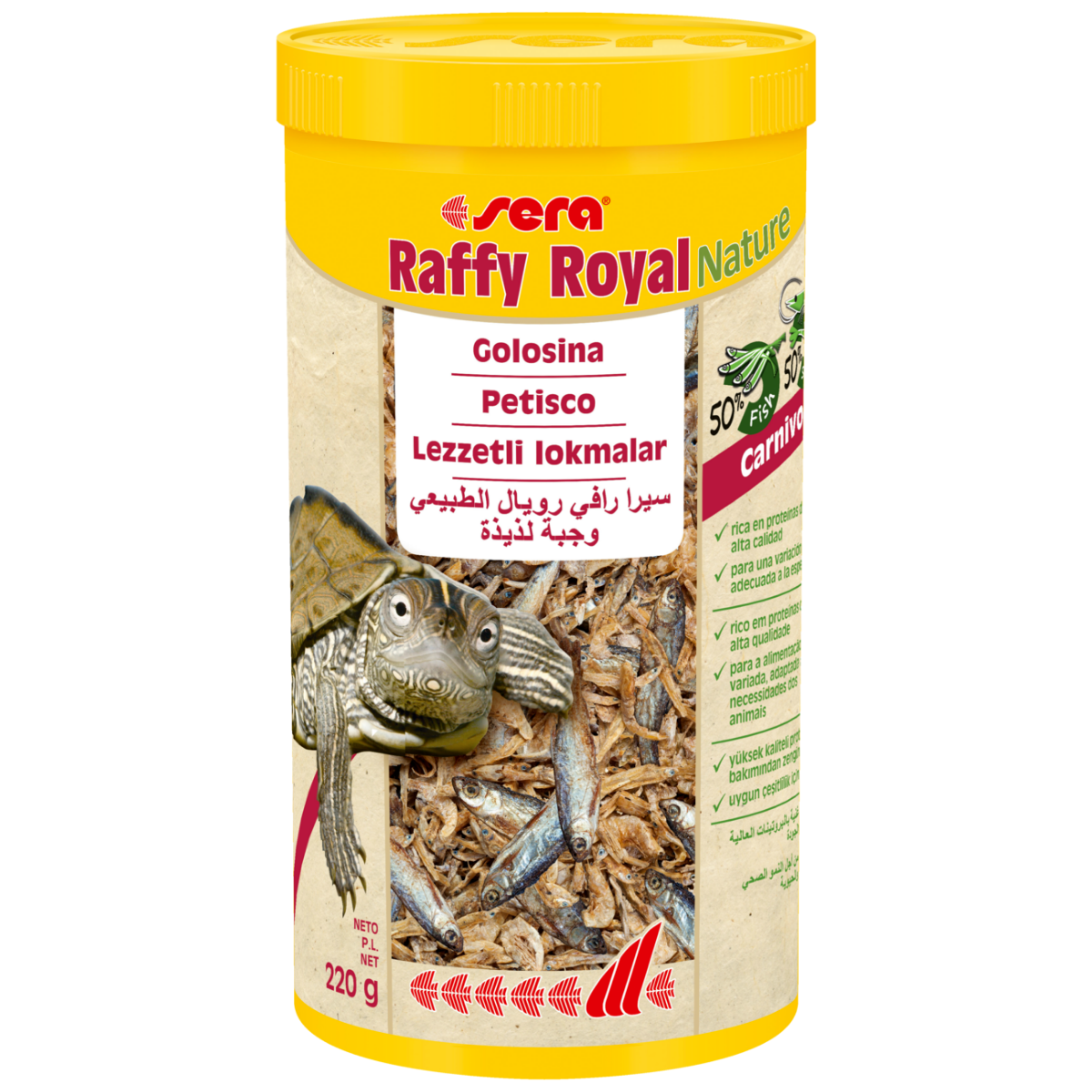 Sera Raffy Royal Nature Kaplumbağa Yemi 1000 m l /220 g