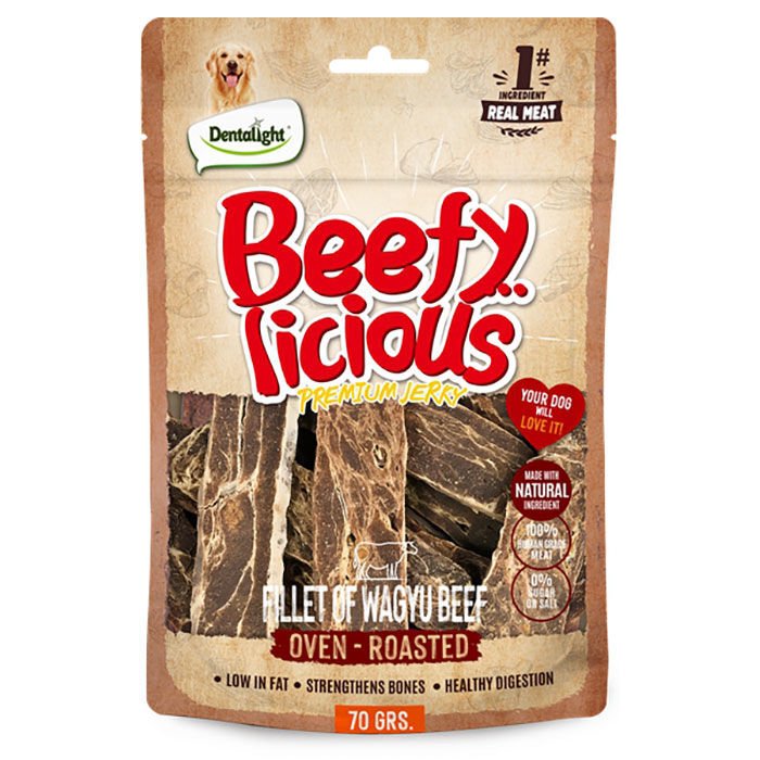 Dentalight Beffy Licious Kurutulmuş Wagyu Sığırlı Fileto Köpek Ödül Maması 70 gr