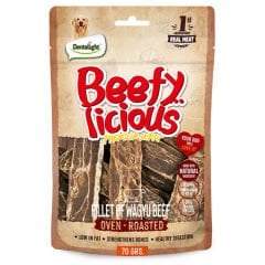 Dentalight Beffy Licious Kurutulmuş Wagyu Sığırlı Fileto Köpek Ödül Maması 70 gr