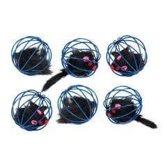 Karlie Top İçinde Peluş Fare Kedi Oyuncağı 5 Cm - 1 adet