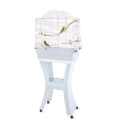 Imac Matilde Ayaklı Kuş Kafesi Mavi Gümüş Rengi 58 x 38 x 71 / 143 cm