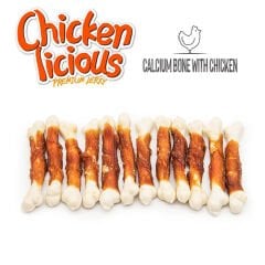 Dentalight Chicken Licious Kurutulmuş Tavuklu Kalsiyum Kemik Köpek Ödül Maması 70gr