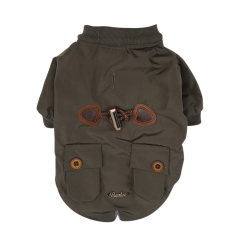 PawStar Haki Charles Küçük Irk Köpek Yağmurluk 2XLarge
