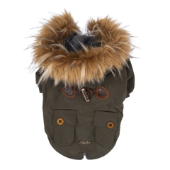 PawStar Haki Charles Küçük Irk Köpek Yağmurluk 2XLarge
