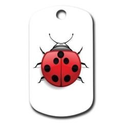 Dalis Pet Tag - Uğur Böceği Desenli Kedi Köpek Künyesi Large