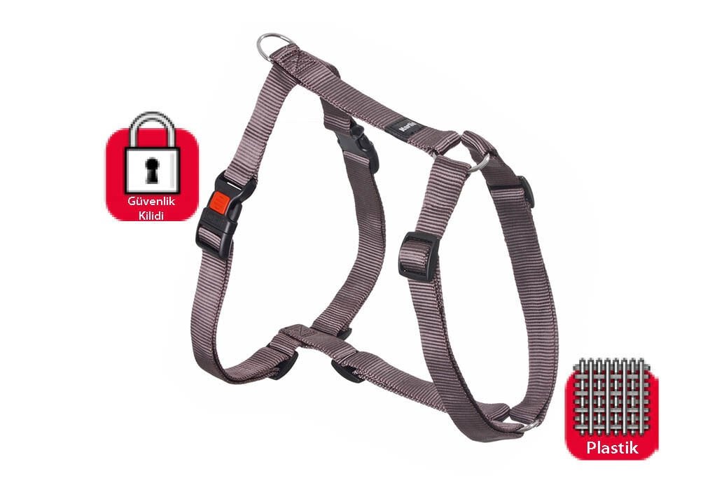 Karlie Gri Kilitli Göğüs Tasması L 65 - 100 Cm