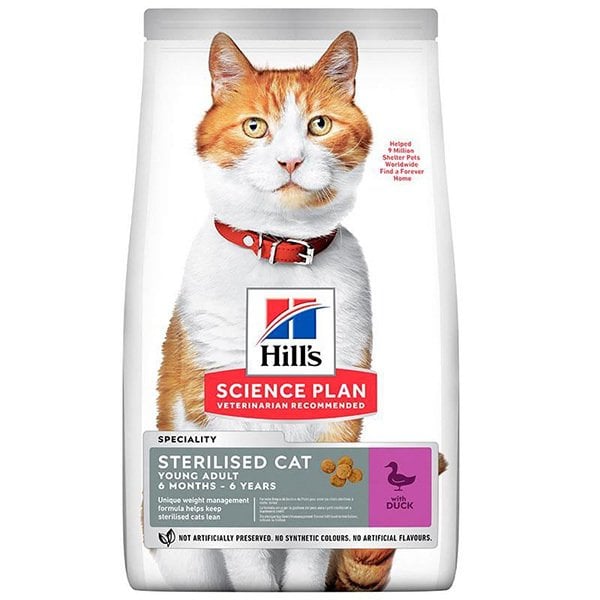 Hill's Sterilised Young Cat Duck Ördekli Kedi Maması 10 Kg