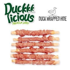 Dentalight Duckkk Licious Kurutulmuş Ördekli Deri Sarma Köpek Ödül Maması 70gr