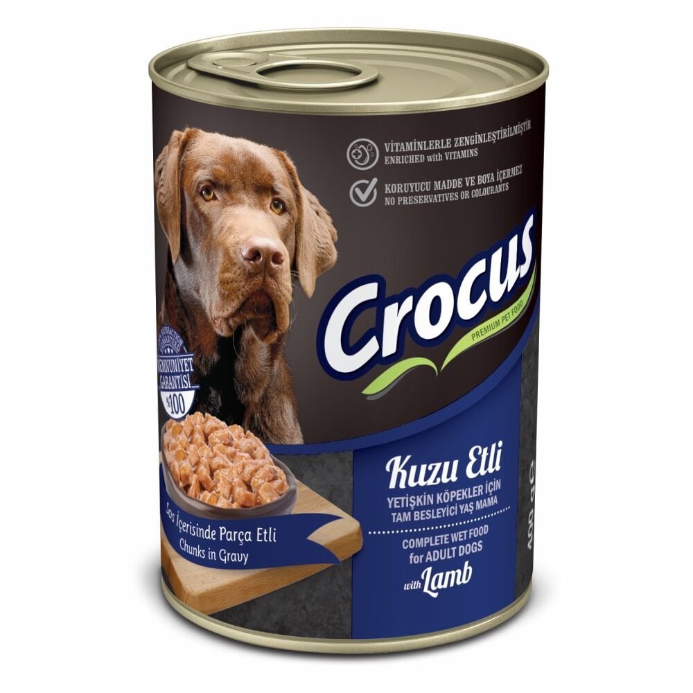 Crocus Yetişkin Köpek Kuzu Etli Yaş Mama 400 gr