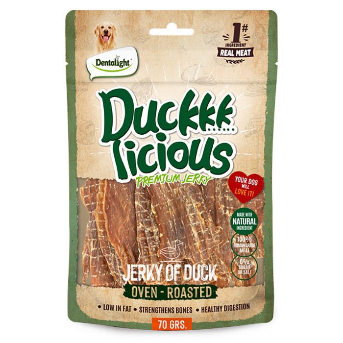 Dentalight Duckkk Licious Kurutulmuş Ördekli Köpek Ödül Maması 70gr