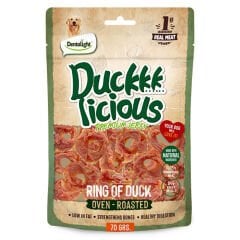 Dentalight Duckkk Licious Kurutulmuş Ördekli Halka Köpek Ödül Maması 70gr