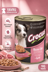 Crocus Yavru Köpek Kuzu Etli Yaş Mama 400 gr