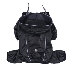 PawStar Siyah Muson Büyük Irk Yağmurluk 7XL