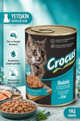 Crocus Yetişkin Kedi Balıklı Yaş Mama 400 gr