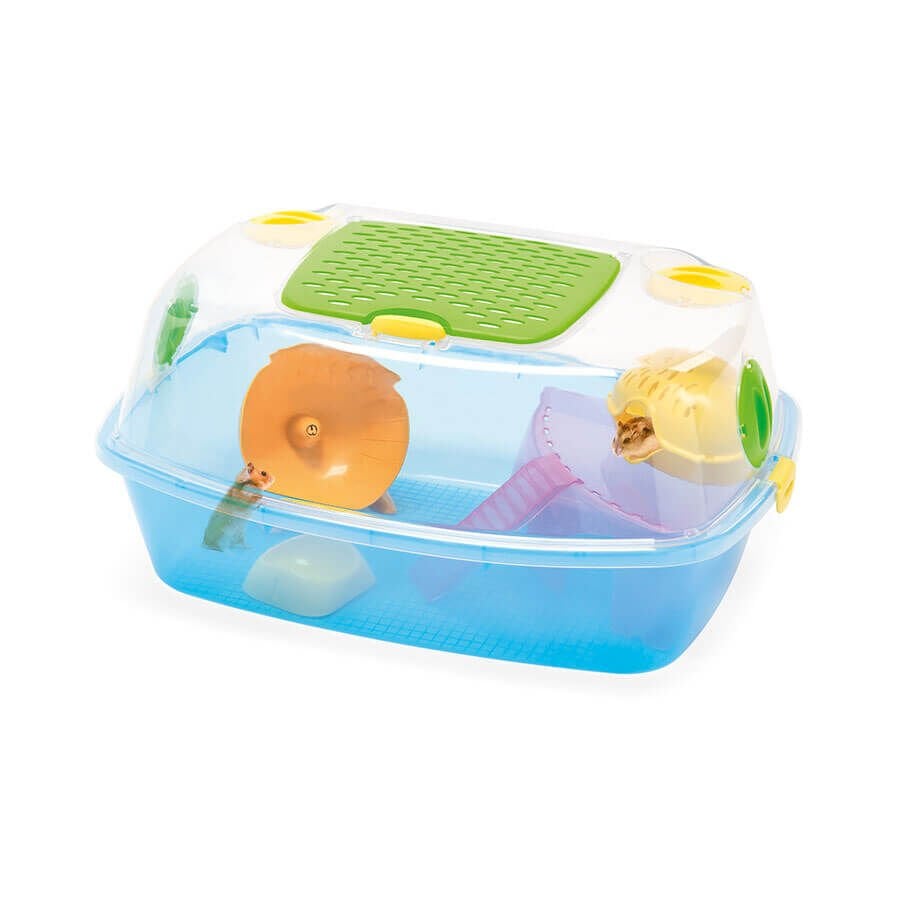 Imac Yo-yo Plus Plastik Hamster Kafesi Mavi 54 x 39 x 27 cm