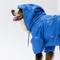 PawStar Muson Büyük Irk Mavi Köpek Yağmurluk 7XL