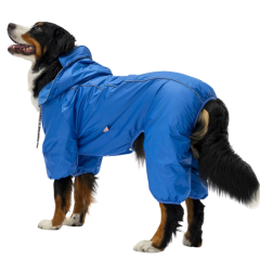 PawStar Muson Büyük Irk Mavi Köpek Yağmurluk 7XL