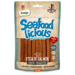 Dentalight Seafood Licious Kurutulmuş Somonlu Stick Köpek Ödül Maması 70gr