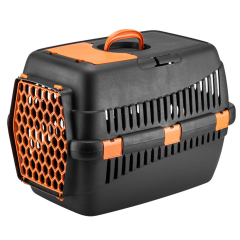 Brezza Pet Büyük Boy Kedi ve Köpek Taşıma Çantası 45 x 65 x 45 cm cm Siyah Gövde