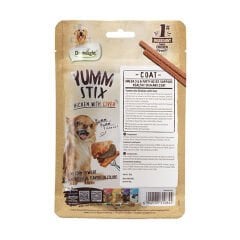 Dentalight Yumm Stix Tavuklu ve Ciğerli Çubuk Köpek Ödül Maması 50gr