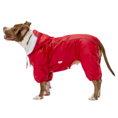 PawStar Muson Büyük Irk Kırmızı Köpek Yağmurluk 6XL