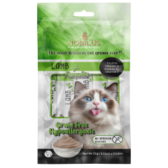 NOBILUS Kuzu Etli ve Bal Kabaklı Kedi Krem Ödül Maması 5 x 15 gr