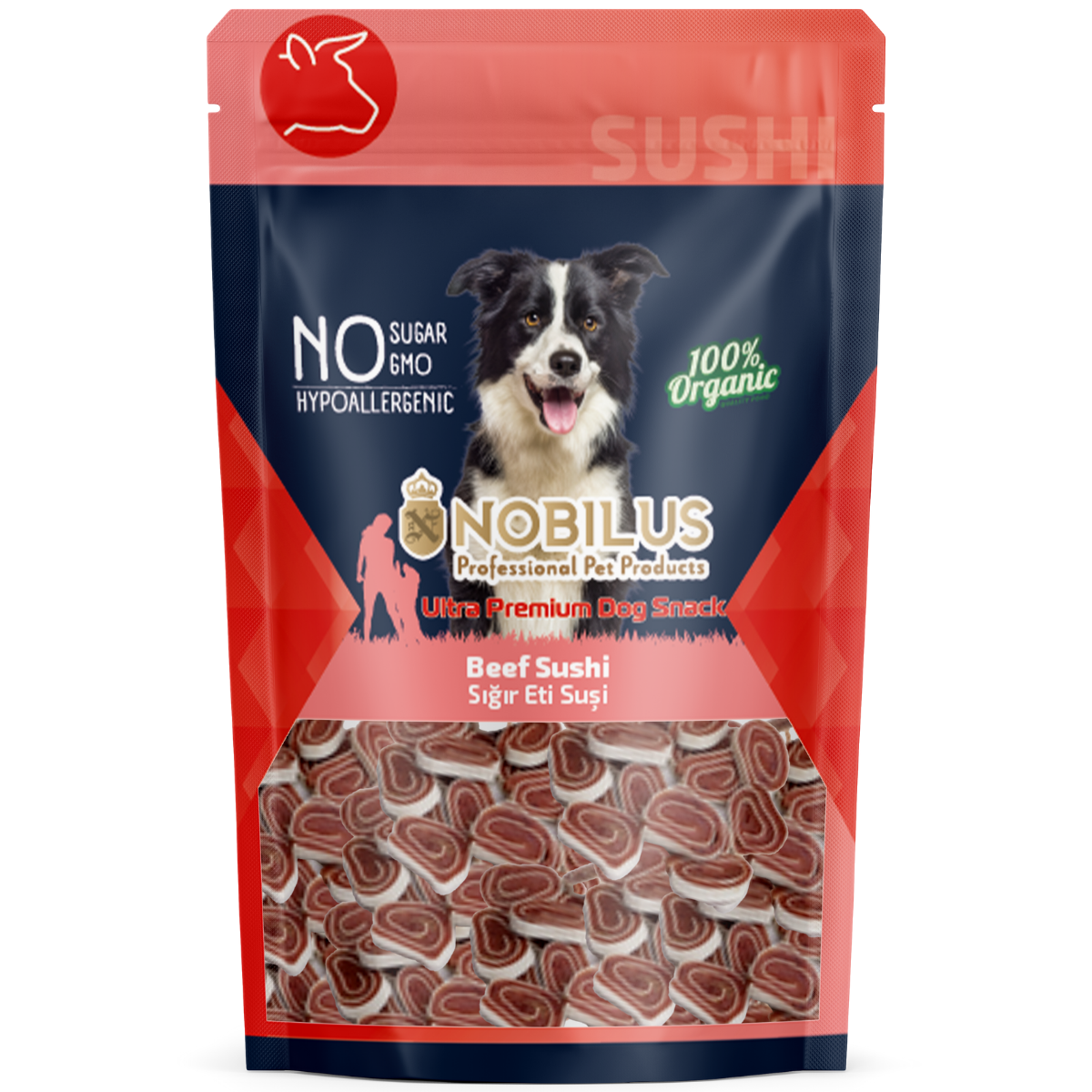 NOBILUS Sığır Etli Sushi Köpek Ödül Maması 80 gr