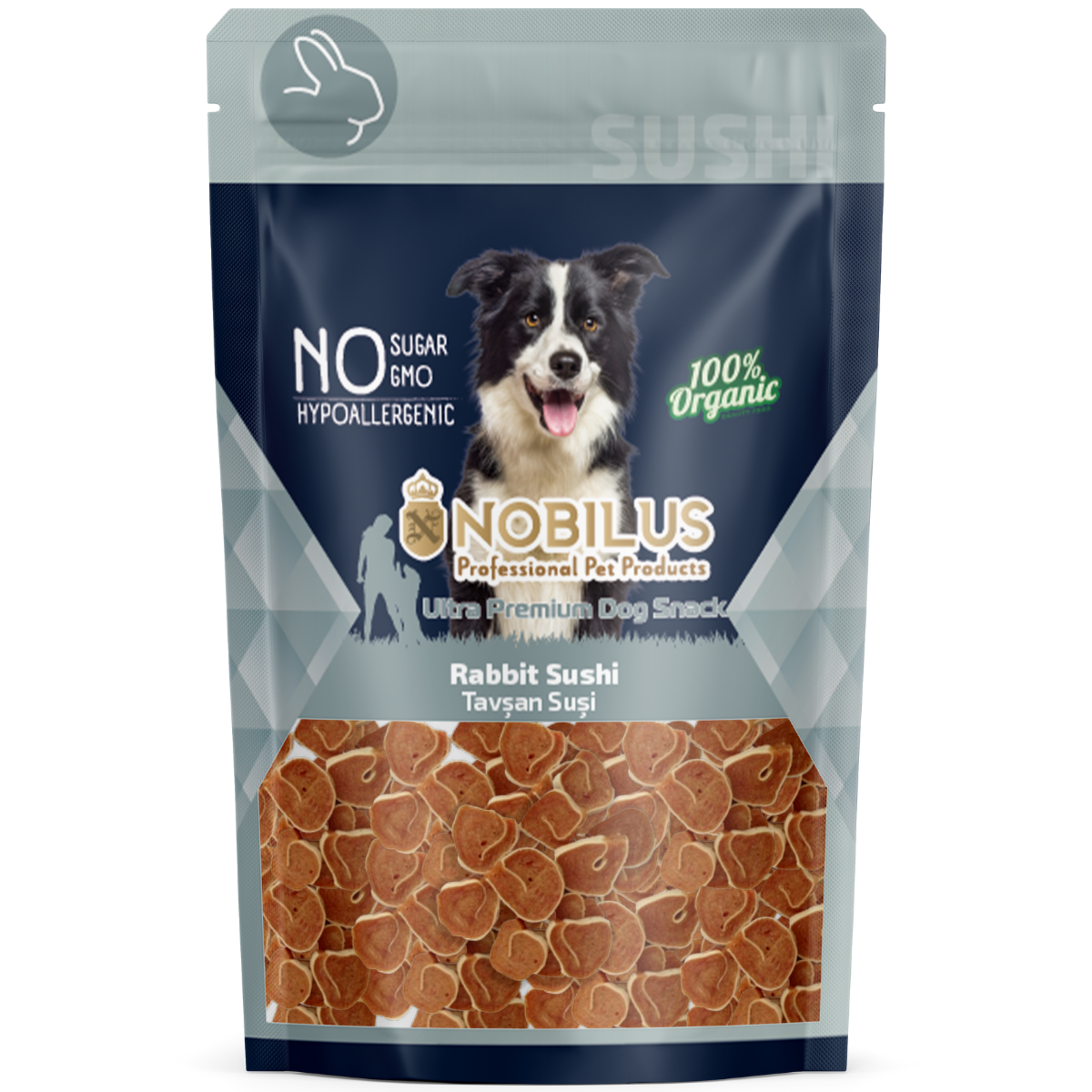 NOBILUS Tavşan Suşi Köpek Ödül Maması 80 gr