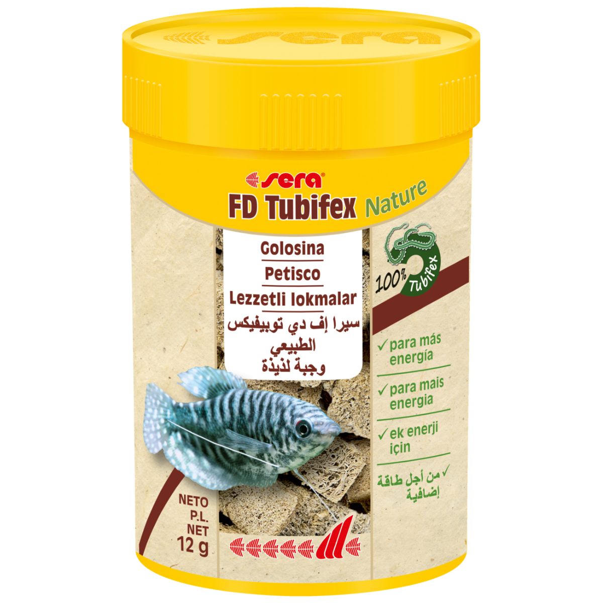 Sera FD Tubifex Nature 100 ml / 12 gr