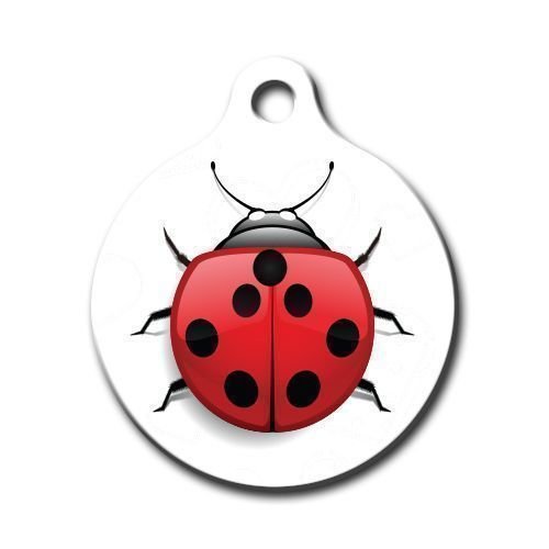 Dalis Pet Tag - Uğur Böceği Yuvarlak Kedi Köpek Künyesi Small