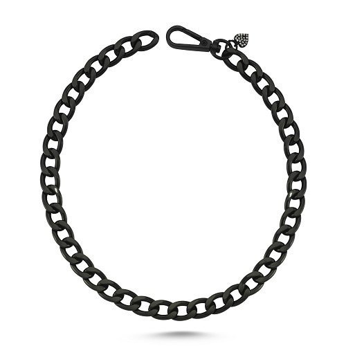 Dalis Kedi Köpek Kolyesi Siyah 25 cm - XSmall