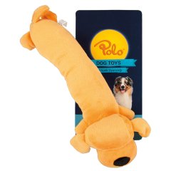 Polo Peluş Turuncu Sosis Köpek Oyuncağı 35 Cm
