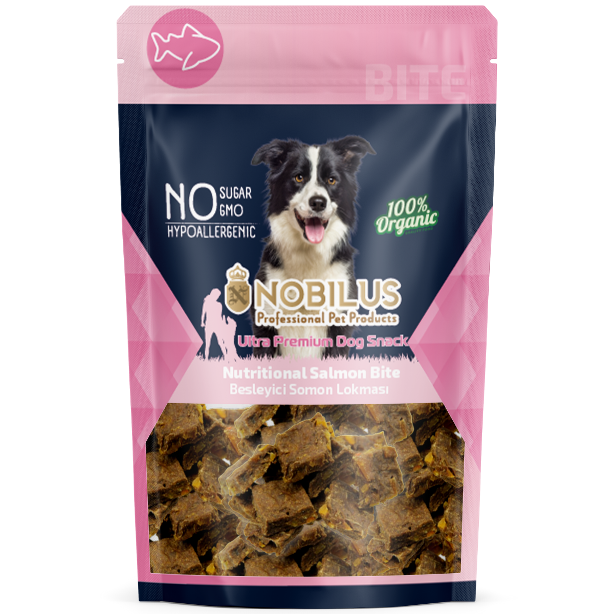 NOBILUS Somon Lokması Köpek Ödül Maması 80 gr