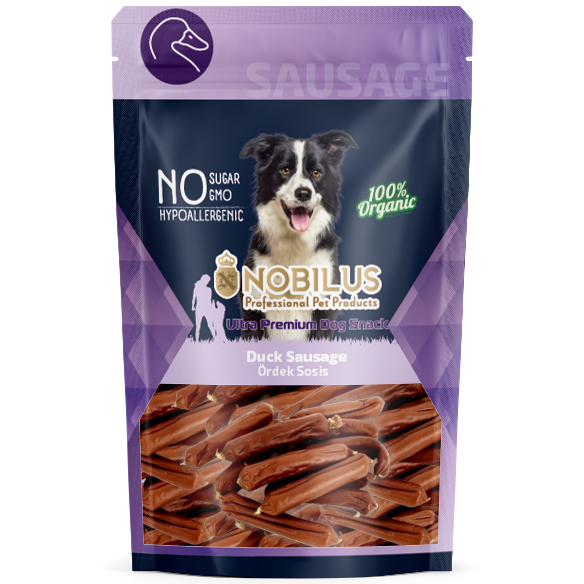 NOBILUS Ördek Sosis Köpek Ödül Maması 80 gr